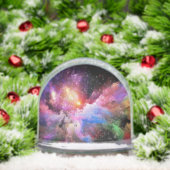 SlipperyJoe's Cloud-Artwork abstrakte, lebendige S Schneekugeln (Weihnachten)