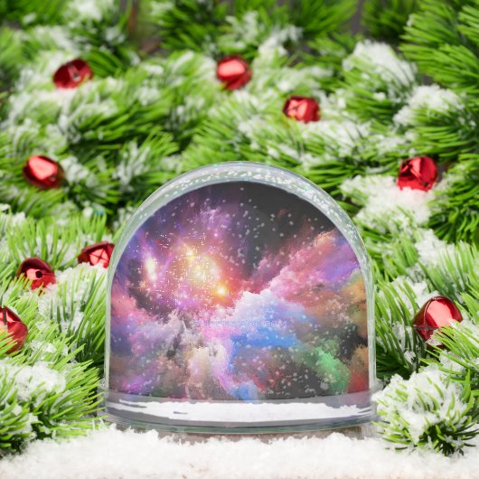 SlipperyJoe's Cloud-Artwork abstrakte, lebendige S Schneekugeln (Weihnachten)