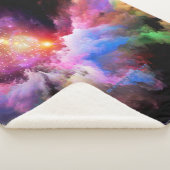 SlipperyJoe's Cloud-Artwork abstrakte, lebendige S Sherpadecke (3/4)