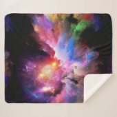 SlipperyJoe's Cloud-Artwork abstrakte, lebendige S Sherpadecke (Vorderseite (Horizontal))
