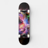 SlipperyJoe's Cloud-Artwork abstrakte, lebendige S Skateboard (Vorderseite)