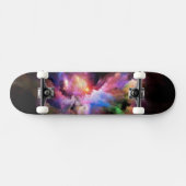 SlipperyJoe's Cloud-Artwork abstrakte, lebendige S Skateboard (Horizontal)