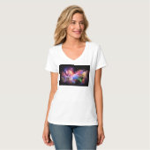 SlipperyJoe's Cloud-Artwork abstrakte, lebendige S T-Shirt (Vorderseite Vollansicht)