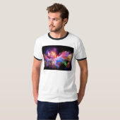 SlipperyJoe's Cloud-Artwork abstrakte, lebendige S T-Shirt (Vorne ganz)
