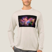 SlipperyJoe's Cloud-Artwork abstrakte, lebendige S Tri-Blend Shirt (Vorderseite)