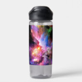 SlipperyJoe's Cloud-Artwork abstrakte, lebendige S Trinkflasche (Rückseite)