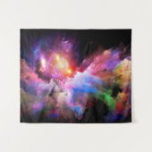 SlipperyJoe's Cloud-Artwork abstrakte, lebendige S Wandteppich (Vorderseite (Horizontal))