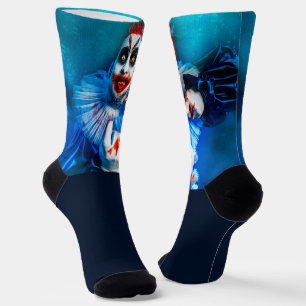 SlipperyJoe's Clowns-Kostüm Frohes Halloween Blut  Socken