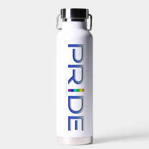 SlipperyJoe's Colorful Pride Wort blauer Regenboge Trinkflasche