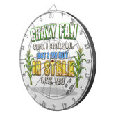 SlipperyJoe's corn stalks follow someone crazy fan Dartscheibe (Vorderseite rechts)