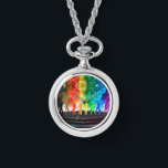 SlipperyJoe's Dancing Pride Shadows Gay-Geschenke  Armbanduhr<br><div class="desc">SlipperyJoe's Dancing Pride Shadows Gay-Geschenke Künstler LGBTQIA Hände zittert fröhliche Freude feiern Spannung Energie Spaß erfreuliche lebendige Begeisterung sorglos Freestyle-Erlebnis</div>