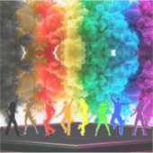 SlipperyJoe's Dancing Pride Shadows Gay-Geschenke  Aufkleber (Vorderseite)