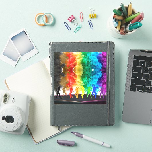SlipperyJoe's Dancing Pride Shadows Gay-Geschenke  Aufkleber (iPad Hülle)