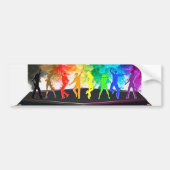 SlipperyJoe's Dancing Pride Shadows Gay-Geschenke Autoaufkleber (Vorne)