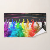 SlipperyJoe's Dancing Pride Shadows Gay-Geschenke  Badhandtuch Set (Handtuch)