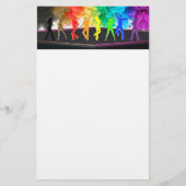 SlipperyJoe's Dancing Pride Shadows Gay-Geschenke Briefpapier (Vorderseite)