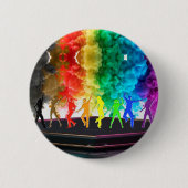 SlipperyJoe's Dancing Pride Shadows Gay-Geschenke Button (Vorderseite)