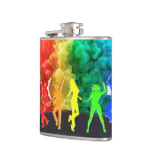 SlipperyJoe's Dancing Pride Shadows Gay-Geschenke  Flachmann (Links)