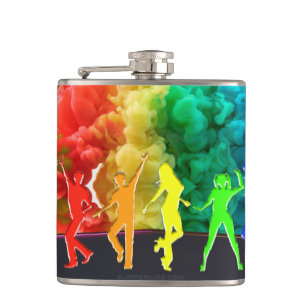 SlipperyJoe's Dancing Pride Shadows Gay-Geschenke  Flachmann