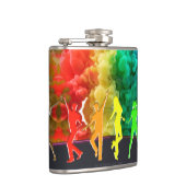 SlipperyJoe's Dancing Pride Shadows Gay-Geschenke  Flachmann (Rechts)