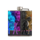 SlipperyJoe's Dancing Pride Shadows Gay-Geschenke  Flachmann (Rückseite)