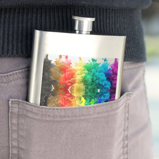 SlipperyJoe's Dancing Pride Shadows Gay-Geschenke  Flachmann (Beispiel)