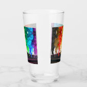SlipperyJoe's Dancing Pride Shadows Gay-Geschenke Glas (Links)