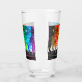 SlipperyJoe's Dancing Pride Shadows Gay-Geschenke Glas (Rechts)