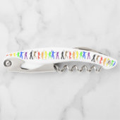 SlipperyJoe's Dancing Pride Shadows Gay-Geschenke Kellnermesser (Vorderseite)