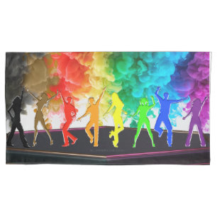 SlipperyJoe's Dancing Pride Shadows Gay-Geschenke Kissenbezug