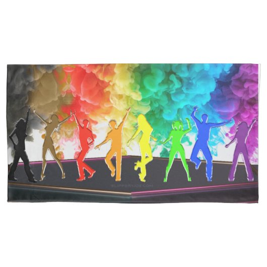SlipperyJoe's Dancing Pride Shadows Gay-Geschenke  Kissenbezug (Vorderseite)