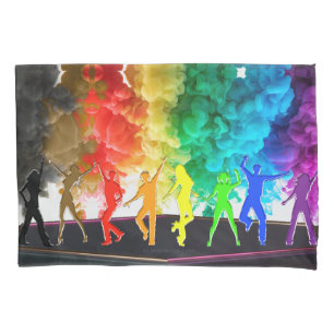 SlipperyJoe's Dancing Pride Shadows Gay-Geschenke  Kissenbezug