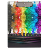 SlipperyJoe's Dancing Pride Shadows Gay-Geschenke Klemmbrett (Vorderseite)