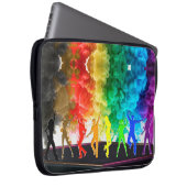 SlipperyJoe's Dancing Pride Shadows Gay-Geschenke Laptopschutzhülle (Vorne Rechts)