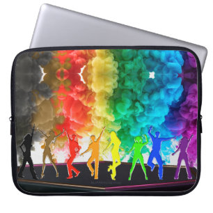 SlipperyJoe's Dancing Pride Shadows Gay-Geschenke Laptopschutzhülle