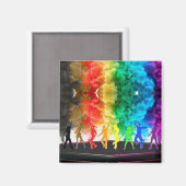 SlipperyJoe's Dancing Pride Shadows Gay-Geschenke Magnet (Vorderseite/Rückseite)