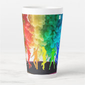 SlipperyJoe's Dancing Pride Shadows Gay-Geschenke  Milchtasse (Vorderseite)