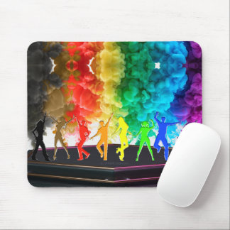 SlipperyJoe's Dancing Pride Shadows Gay-Geschenke Mousepad