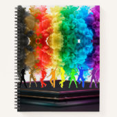 SlipperyJoe's Dancing Pride Shadows Gay-Geschenke  Notizblock (Vorderseite)
