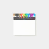 SlipperyJoe's Dancing Pride Shadows Gay-Geschenke Post-it Klebezettel (Vorderseite)