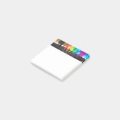 SlipperyJoe's Dancing Pride Shadows Gay-Geschenke Post-it Klebezettel (angewinkelt)