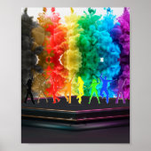 SlipperyJoe's Dancing Pride Shadows Gay-Geschenke Poster (Vorne)