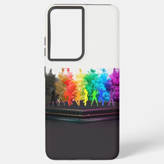 SlipperyJoe's Dancing Pride Shadows Gay-Geschenke  Samsung Galaxy Hülle (Rückseite)