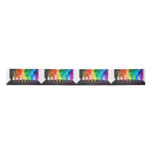 SlipperyJoe's Dancing Pride Shadows Gay-Geschenke  Satinband (Vorderseite)