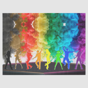 SlipperyJoe's Dancing Pride Shadows Gay-Geschenke Seidenpapier