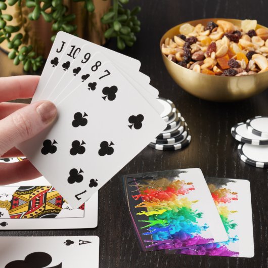 SlipperyJoe's Dancing Pride Shadows Gay-Geschenke Spielkarten (In Situ)