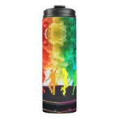 SlipperyJoe's Dancing Pride Shadows Gay-Geschenke Thermosbecher (Vorderseite)
