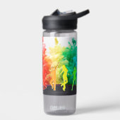 SlipperyJoe's Dancing Pride Shadows Gay-Geschenke  Trinkflasche (Links)