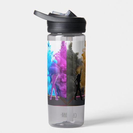 SlipperyJoe's Dancing Pride Shadows Gay-Geschenke Trinkflasche (Rechts)