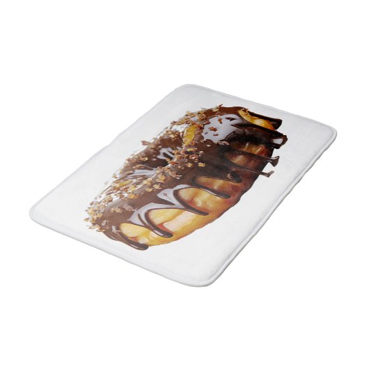 SlipperyJoe's decadent donut covered thick glossy  Badematte (Schrägansicht)